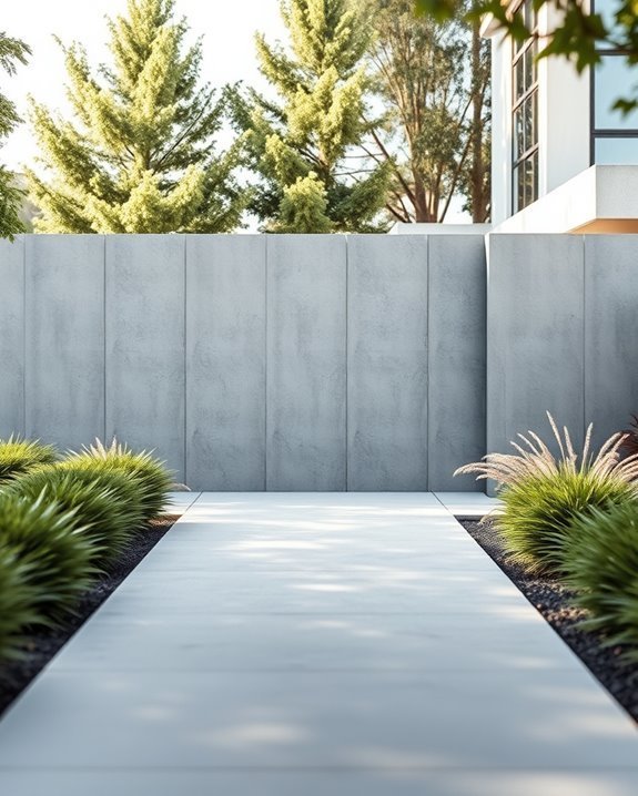reinforced concrete security fencing