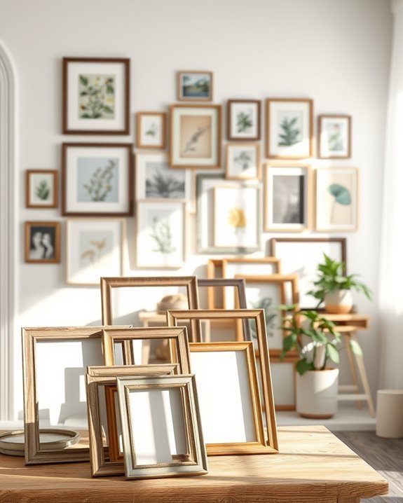 repurpose frames for decor