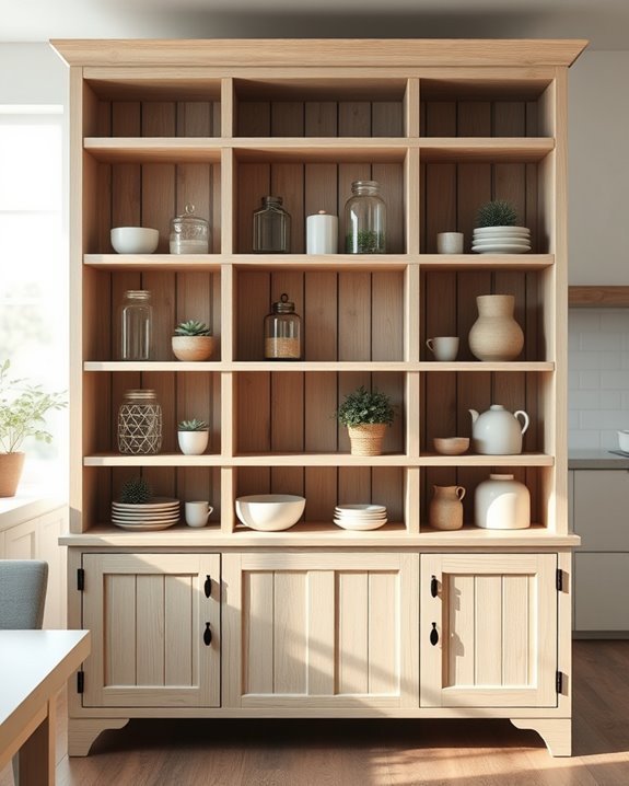 repurposed crates for storage