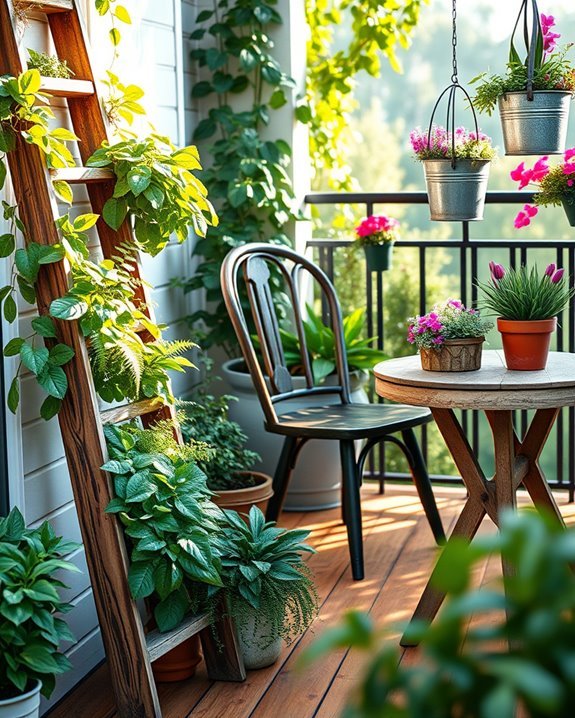 repurposed furniture for gardening