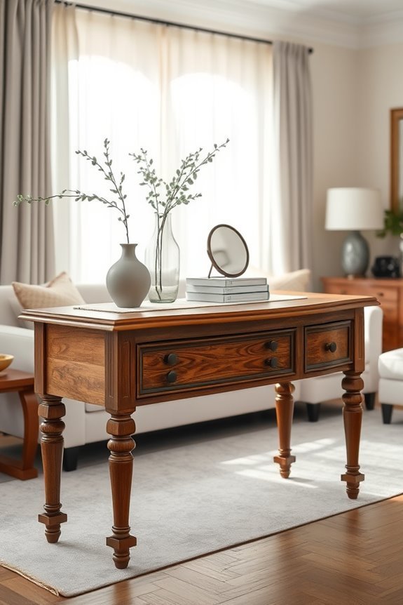 repurposing vanity into console