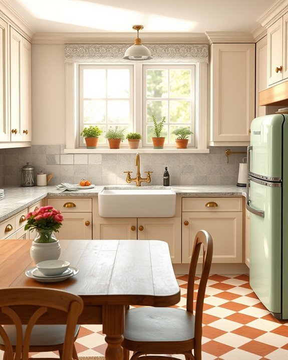 retro appliances and decor