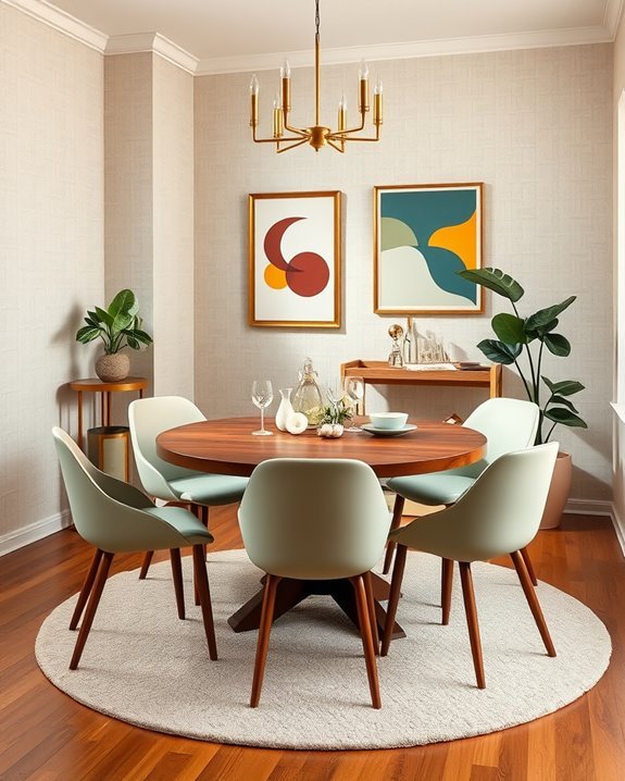 retro dining room transformation