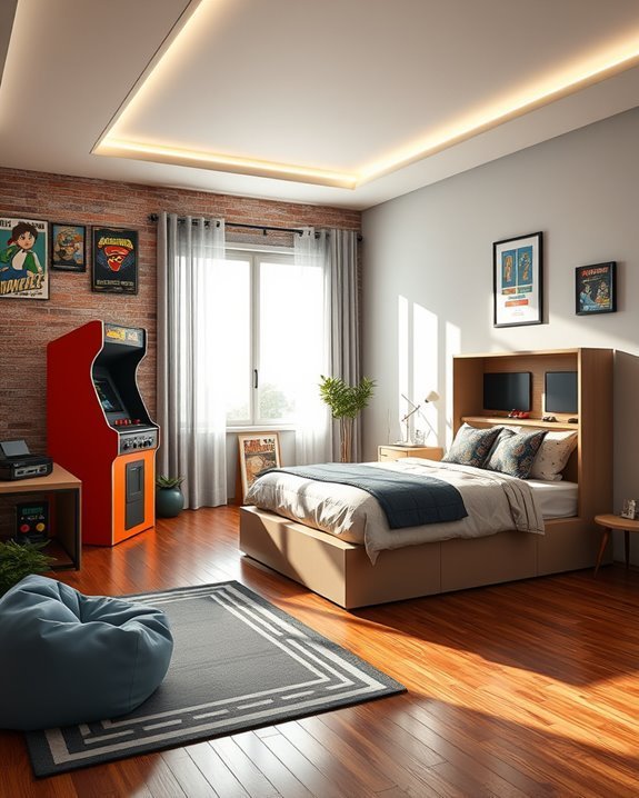 retro gaming adventure room
