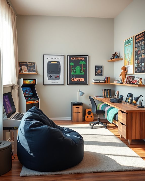 retro gaming room design