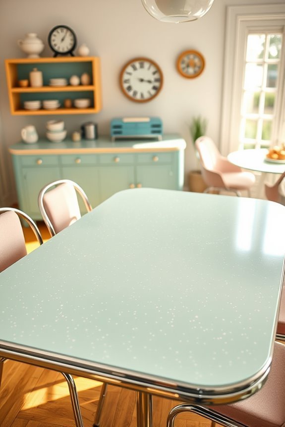 retro vibrant dining charm