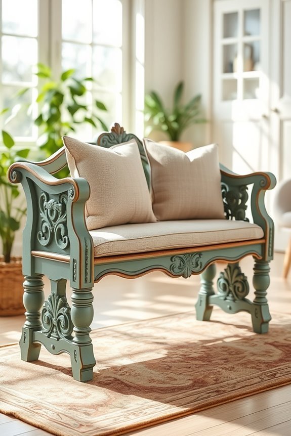 revitalize antique benches creatively