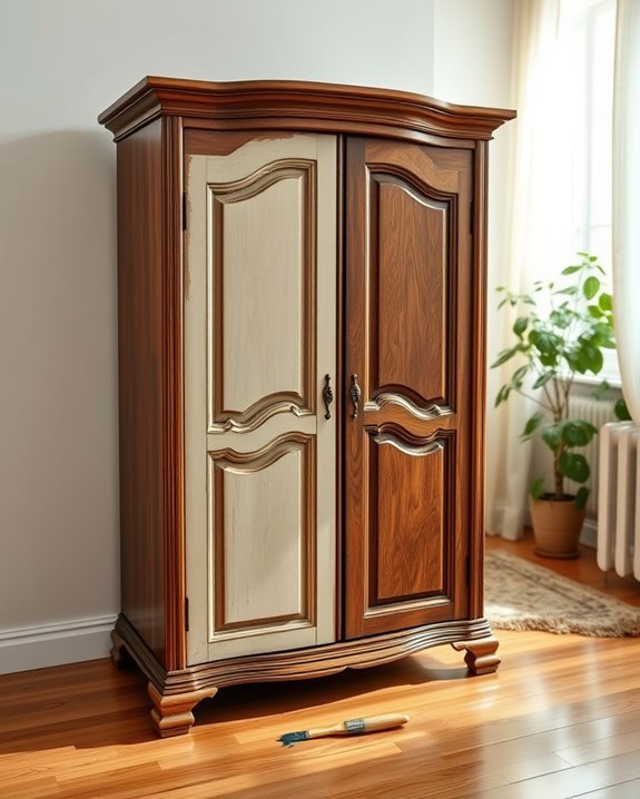 revitalize wardrobe with paint