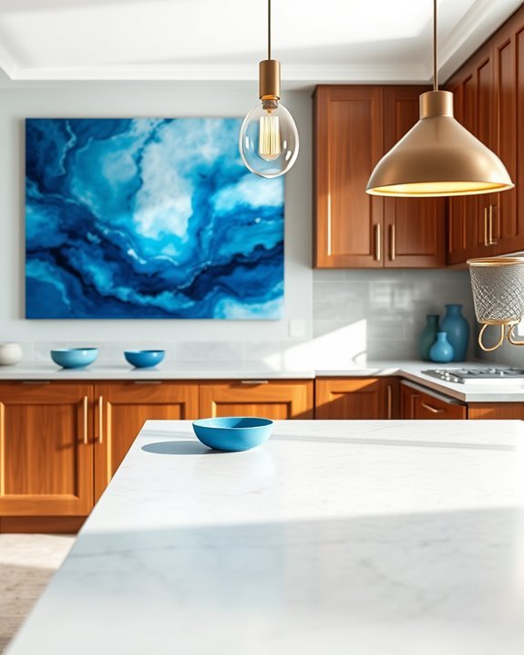 revitalizing blue wall art