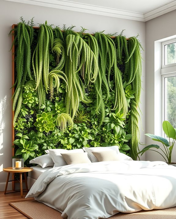 revitalizing indoor plant wall