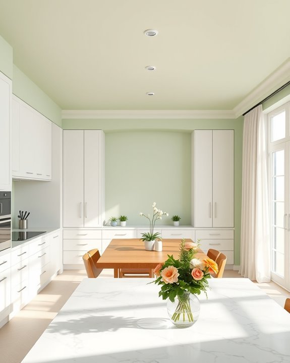 revitalizing light green ambiance