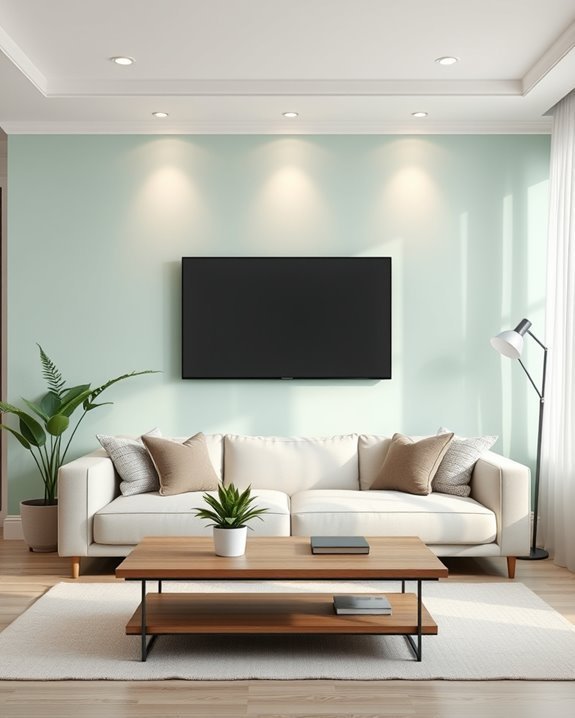 revitalizing soft mint ambiance