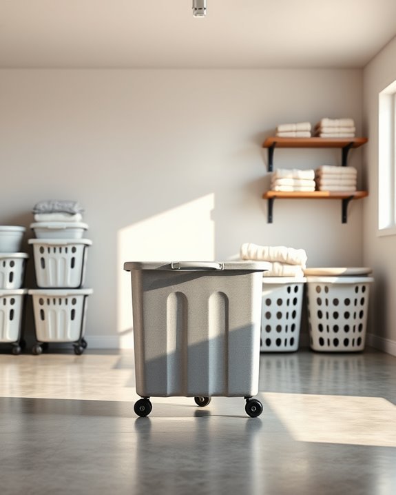 rolling laundry bin benefits