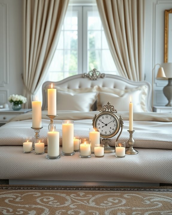 romantic candle ambiance creation