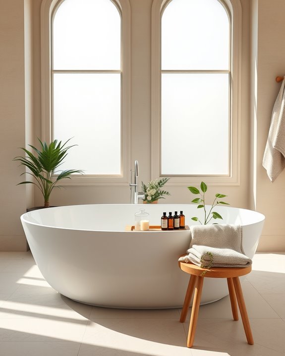 romantic couple bathing experience