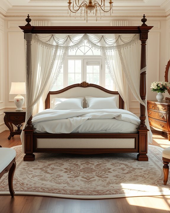 romantic four poster elegance