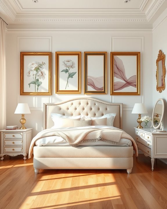 romantic framed artwork decor