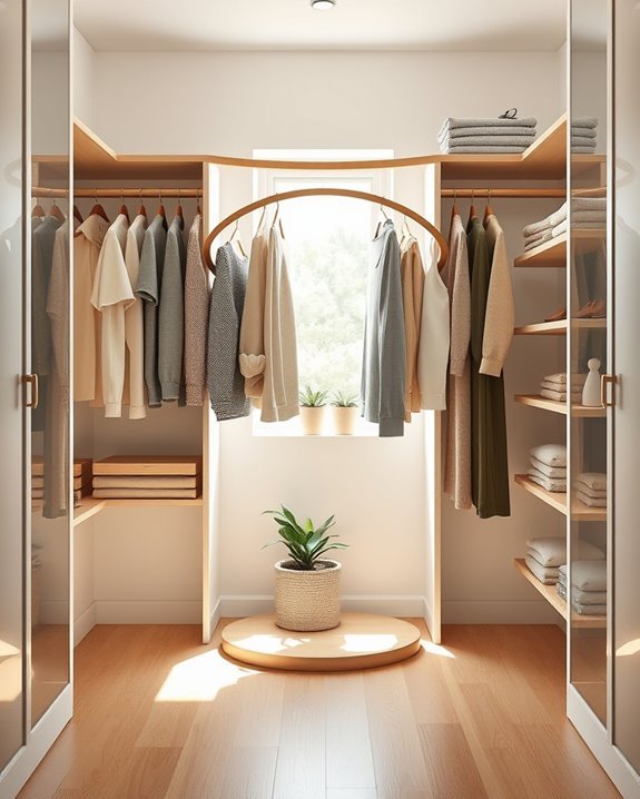 rotating closet organization solution