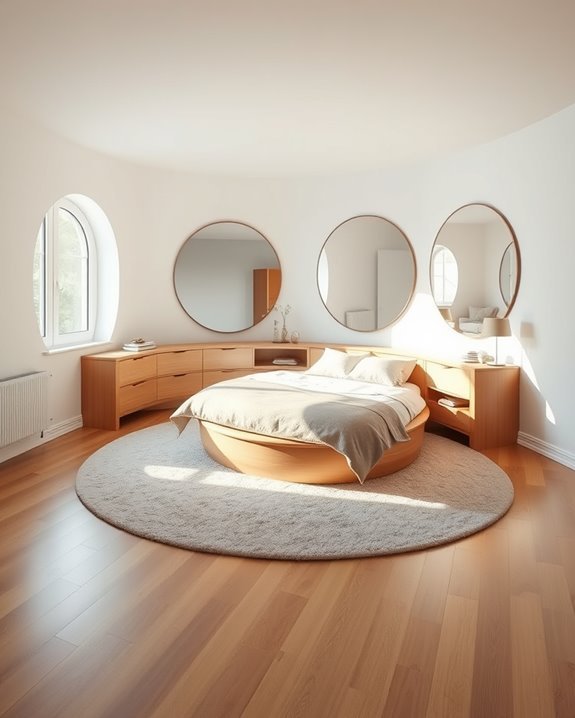 round dresser for efficient storage