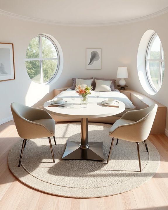 round table enhances dining
