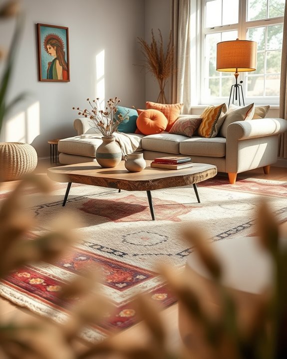 rugs define cozy spaces