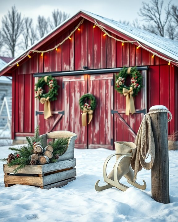 rustic barn christmas decor