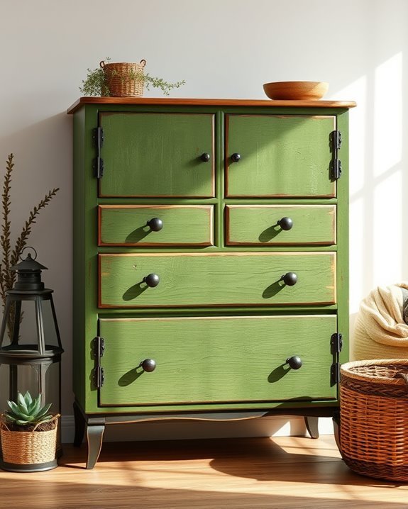 rustic barn door dresser