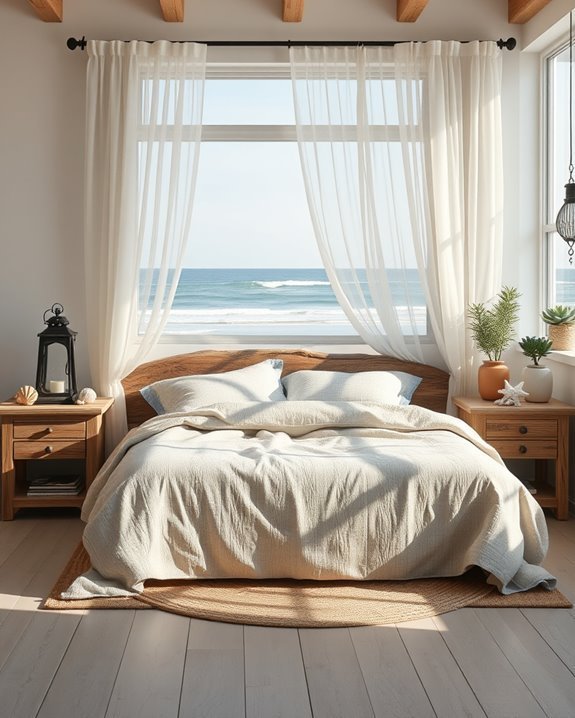 rustic beach inspired bedroom decor