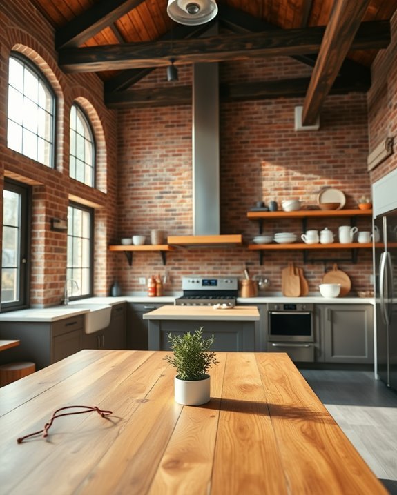 rustic beams enhance charm