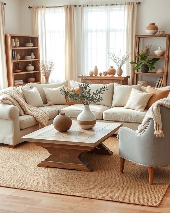 rustic beige farmhouse charm