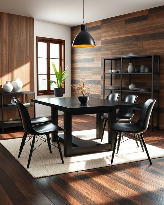 rustic black wood aesthetics