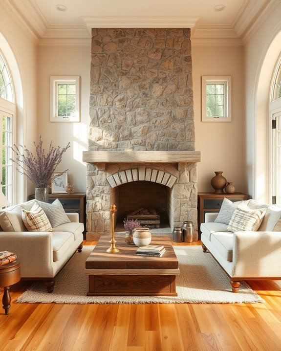 rustic charm and warmth