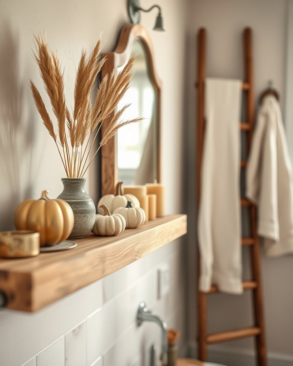 rustic charm bathroom storage