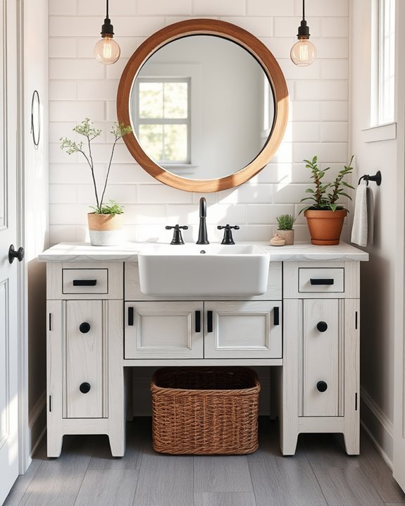 rustic charm bathroom vanities