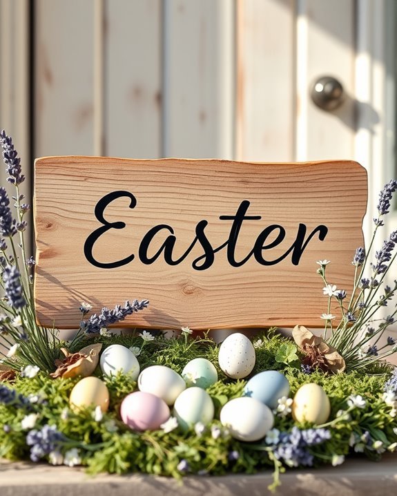 rustic charm easter signs