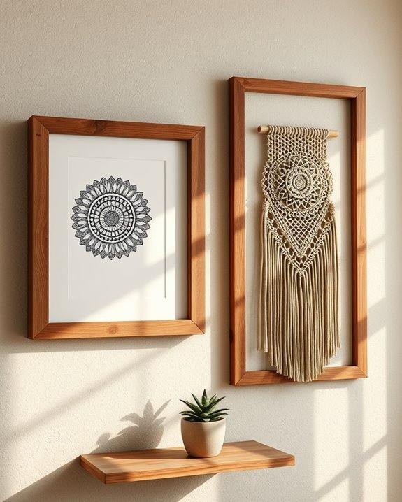 rustic charm for artwork