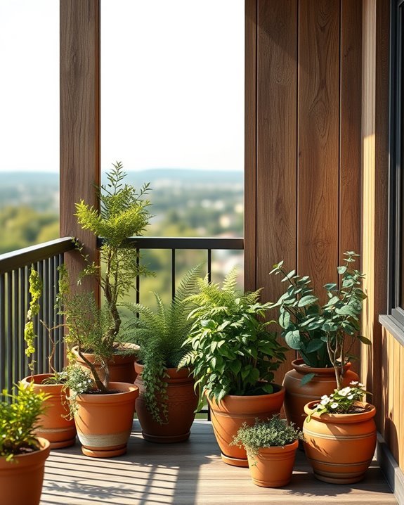 rustic charm for balconies
