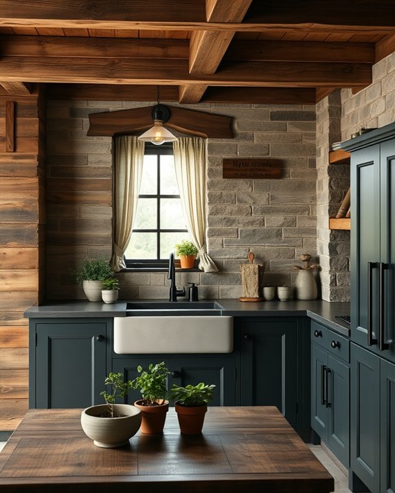 rustic charm for kitchens