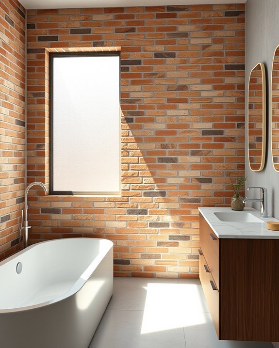 rustic charm in bathrooms