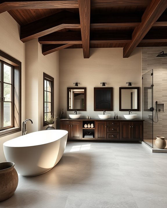 rustic charm with dark beams