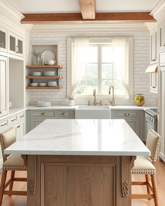 rustic charm with distressed finishes