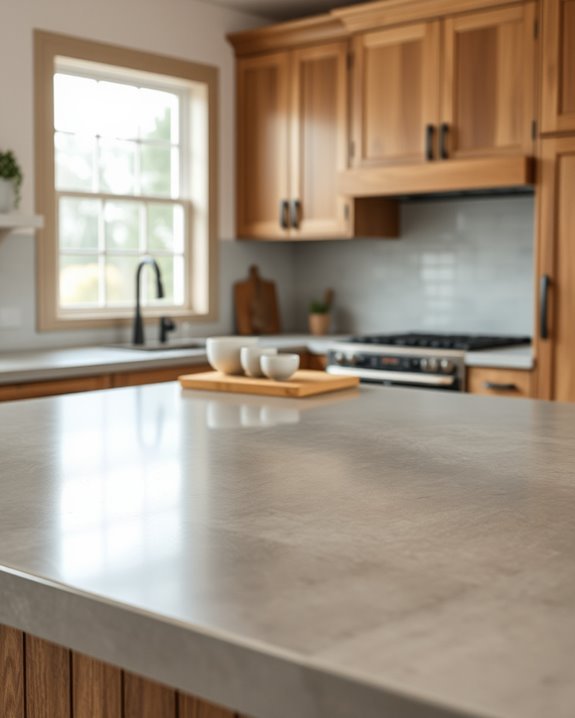 rustic concrete kitchen elegance