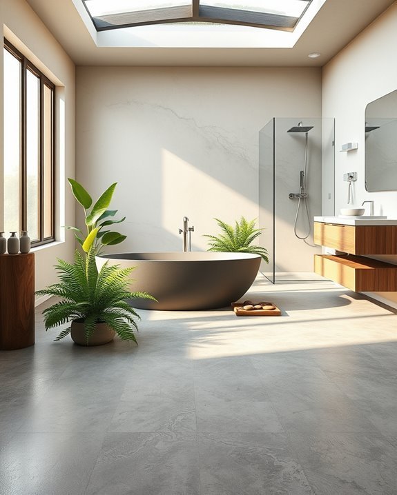 rustic concrete with nature