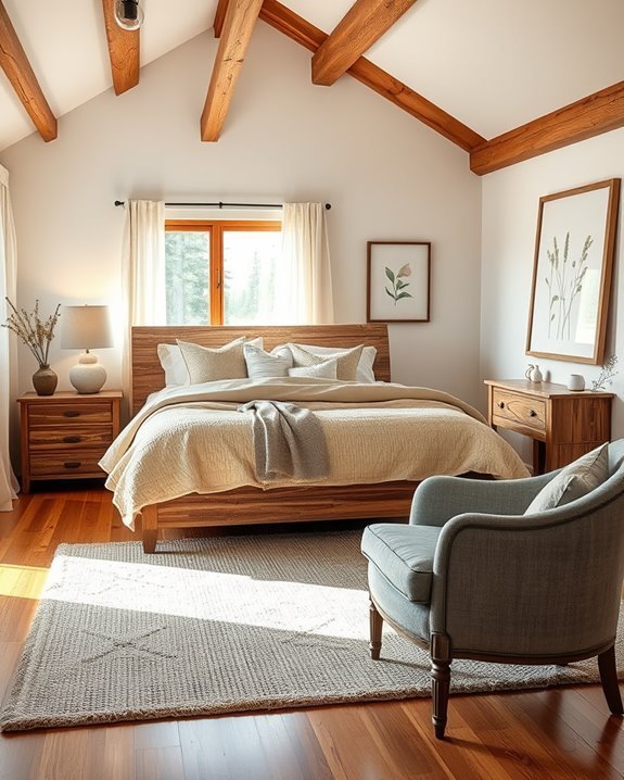 rustic cozy bedroom retreat