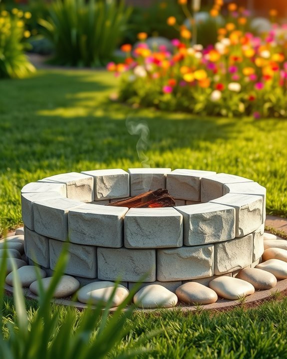 rustic customizable fire pit