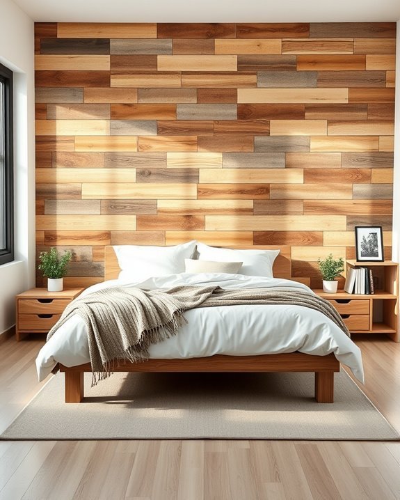 rustic diy pallet wall