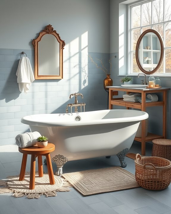 rustic dusty blue charm