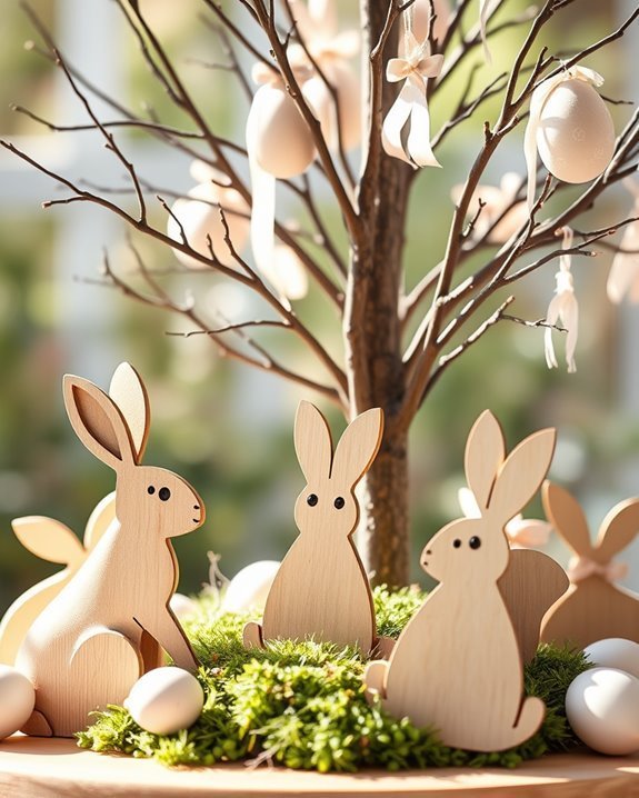 rustic easter bunny decorations