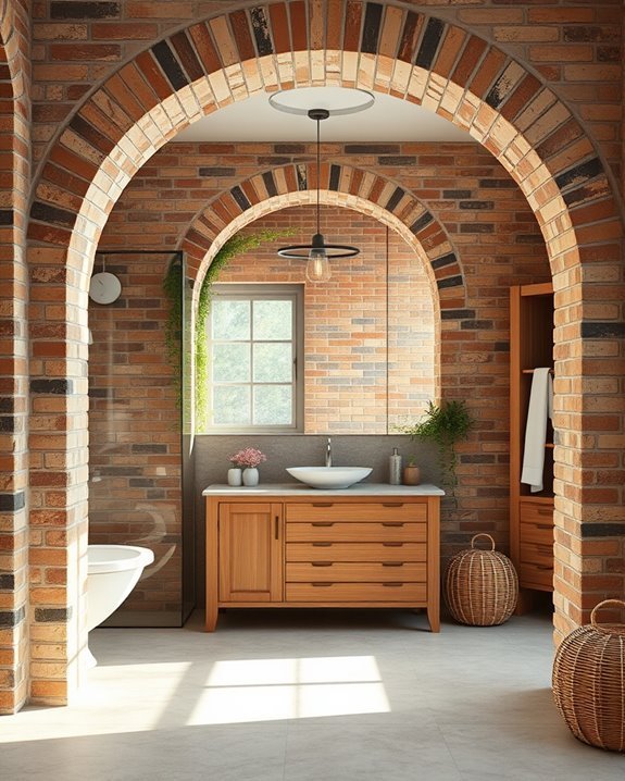 rustic elegance through archways