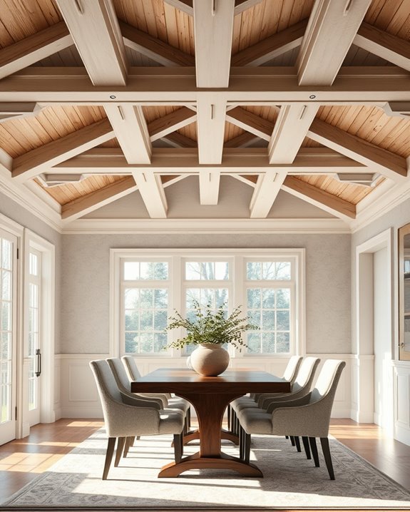 rustic elegance through painted ceilings